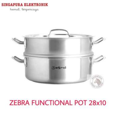 Zebra Functional Pot 28x10cm/Panci Stainless