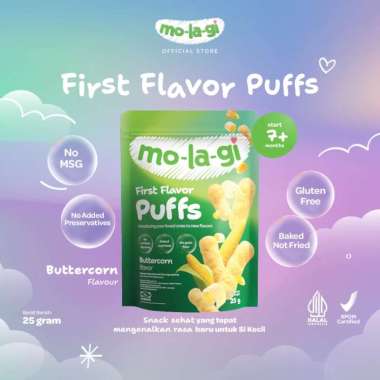 Molagi - First Flavour Puff 25gr | Snack Bayi BUTTERCORN