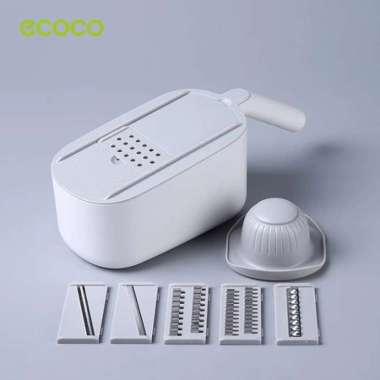 Ecoco Multifunctional Vegetable Cutter -Alat potong sayur buah all in one pemotong parutan 6in1 Grey