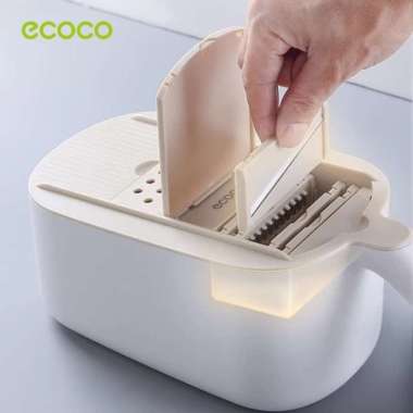 Ecoco Multifunctional Vegetable Cutter -Alat potong sayur buah all in one pemotong parutan 6in1 Khak