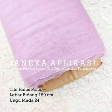[2/2] 1 METER TILE HALUS / TULLE LEMBUT POLOS / SOFT TULLE PEACH SOFT