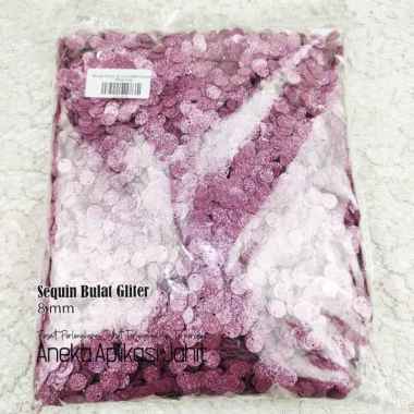 PAYET PIRING SEQUIN GLITER BULAT 8 MM (5 GRAM) SILVER