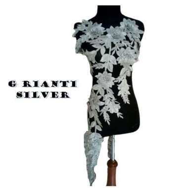 G. RIANTI RENDA BORDIR GAMIS RIANTI SILVER