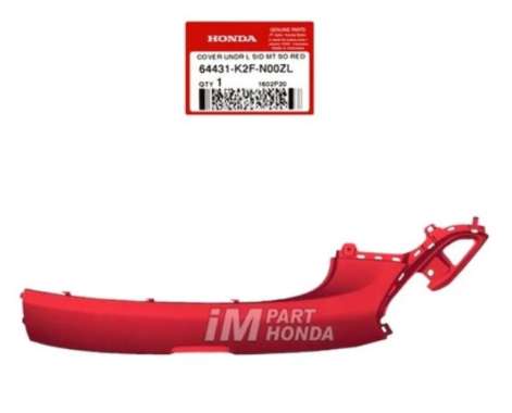64431-K2F-N00ZL Cover Dek Lantai Kiri Motor Honda New Scoopy eSP K2F Merah Dof