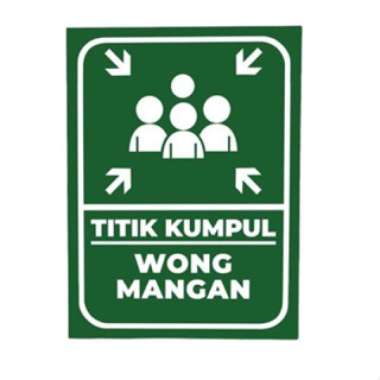 Stiker Vinyl Titik Kumpul Orang Tulus Wong Ruwet Mumet Mangan Ngopi Para Jomblo Assembly Point Stick