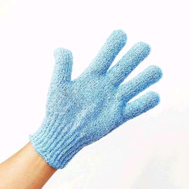 Sarung Tangan Mandi Penggosok Badan / Sarung Tangan Mandi Scrubber BIRU
