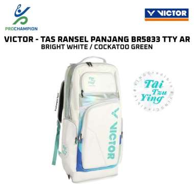 Tas Ransel Panjang Badminton VICTOR BR 5833 TTY Tai Tzu Ying AR B White Cockatoo Green