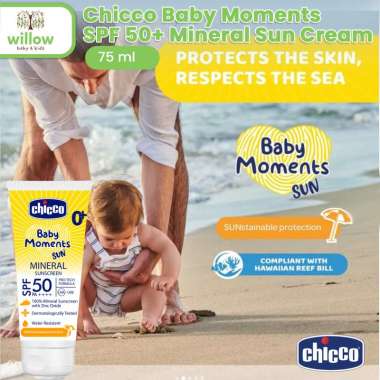 Sun Care Bayi - Chicco Baby Moments Spf 50+ Mineral Sun Cream