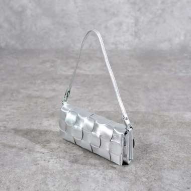 Tas POLENE NEITI SILVER METALLIC SHOULDER BAG 100% ORIGINAL 20X9CM