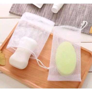 JARING SPONS SABUN BATANG DOUBLE LAYER KANTONG JARING
