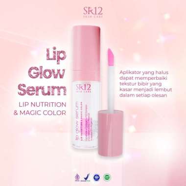 SR12 LIP GLOW SERUM MELEMBABKAN BIBIR GLOSSY HALAL BPOM AMAN