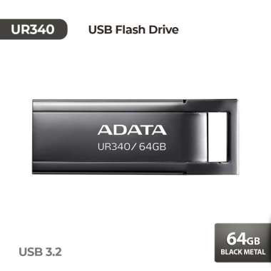 ADATA UR340 USB Flash Drive - 32GB/64GB/128GB 64GB Black