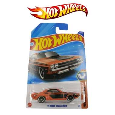 Hot Wheels 71 Dogde Challenger Orange Muscle Mania Mobil Balap