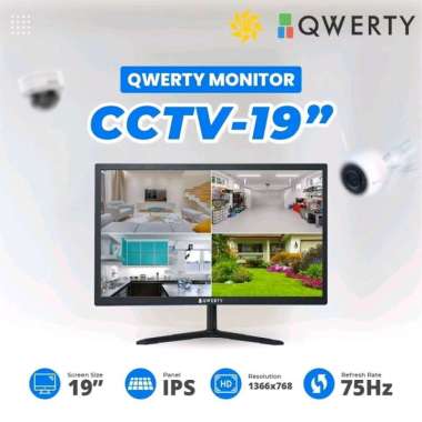 Monitor QWERTY 19inch IPS 75Hz Garansi 1 tahun Semarang