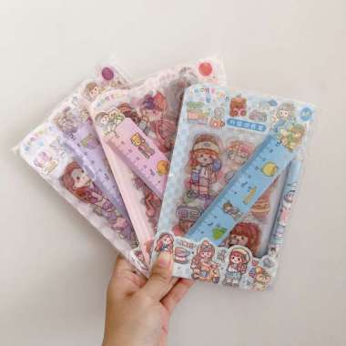 Pen Sticker + Ruler Sanrio Cute Cinnamonroll My Melody Cute Girl Daily Cute Girl