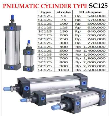 Cylinder pneumatic SC 125 Pneumatik Standard Type SC125 - SC 125x50 SC 125x300
