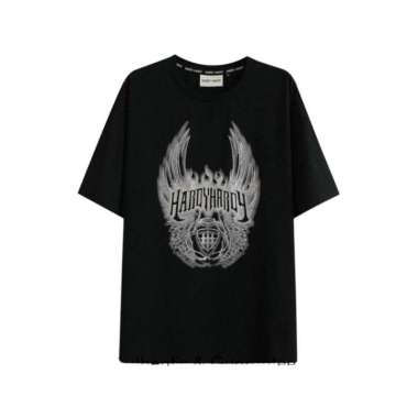 HARDY HARDY DIAMOND LOGO WINGS TEE BLACK 100% Authentic S