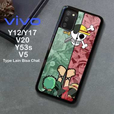 Custom Case TPU 3D Casing Softcase Tempered Glass Cover Belakang Hp Vivo Y12, Y17, V20, Y53s Vivo Y1