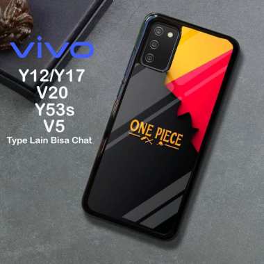 Custom Case TPU 3D Casing Softcase Tempered Glass Cover Belakang Hp Vivo Y12, Y17, V20, Y53s Vivo Y1