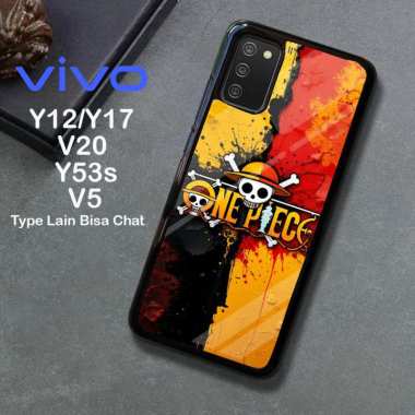 Custom Case TPU 3D Casing Softcase Tempered Glass Cover Belakang Hp Vivo Y12, Y17, V20, Y53s Vivo Y1
