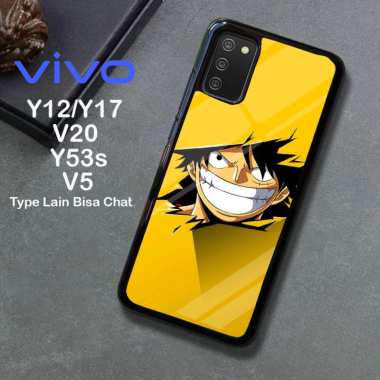 Custom Case TPU 3D Casing Softcase Tempered Glass Cover Belakang Hp Vivo Y12, Y17, V20, Y53s Vivo Y1