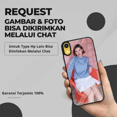 Custom Case TPU 3D Casing Softcase Tempered Glass Cover Belakang Hp Vivo Y12, Y17, V20, Y53s Vivo V2