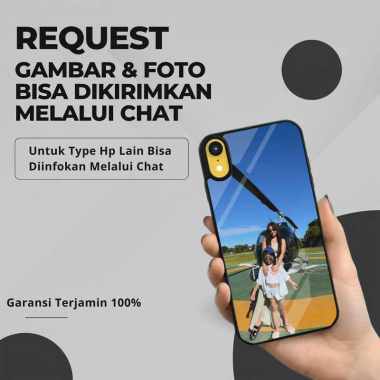 Custom Case TPU 3D Casing Softcase Tempered Glass Cover Belakang Hp Vivo Y12, Y17, V20, Y53s Vivo Y5