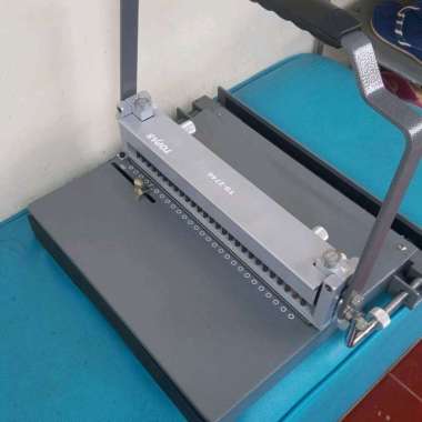 Mesin Jilid Ring Kawat Spiral Folio TD2740 Double Wire Binding Machine F4 3:1+ 2:1 Topas TD-2740