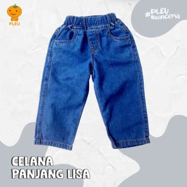 PLEU Celana Panjang Lisa | Celana Panjang Anak Perempuan Usia 1-10 Tahun 4 tahun Jeans Muda