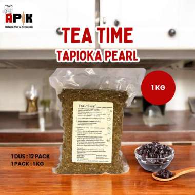 Tea Time Tapioka Pearl 1 Kg / Boba Kenyal untuk Minuman Kekinian
