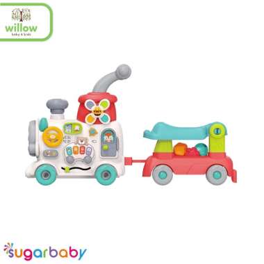 Mainan Motorik - Sugar Baby 5In1 Train Activity Walker Grey