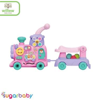Mainan Motorik - Sugar Baby 5In1 Train Activity Walker Pink