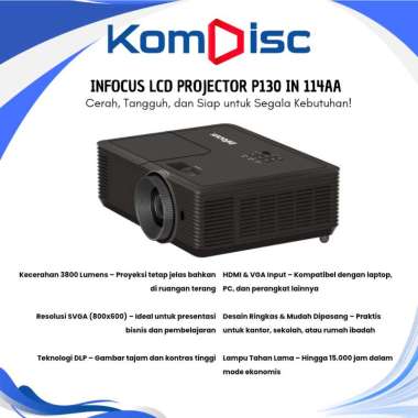 INFOCUS LCD PROJECTOR P130 IN 114AA GARANSI RESMI (proyektor)