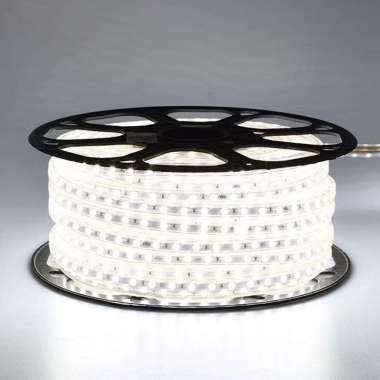 Lampu LED Strip Selang 100 Meter Full LED 2835 IP65 220V Hiasan Dekorasi Pohon Indoor Outdoor Plafon