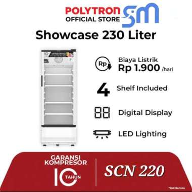 Showcase Polytron SCN-220 Display Cooler 230 Liter SCN220