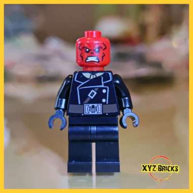 LEGO SH0107 - Marvel Avengers Super Heroes Red Skull Minifigure with Dark Brown Belt (Vintage 2014)