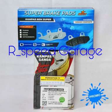 KAMPAS GANDA BRT CERAMIC COMPOSITE BEAT SCOOPY SPACY VARIO 110 FI STATER KASAR KZL KAMPAS REM