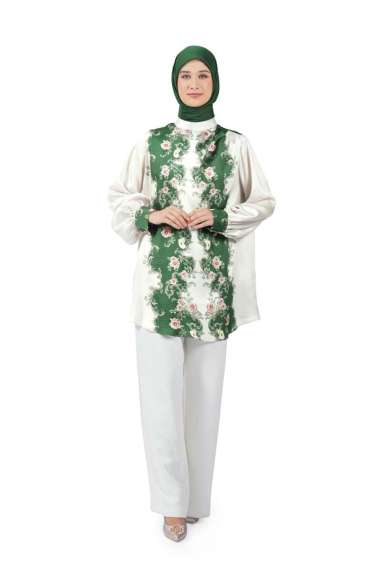 Nada Puspita - An-Nisa Drapery Blouse S Grey