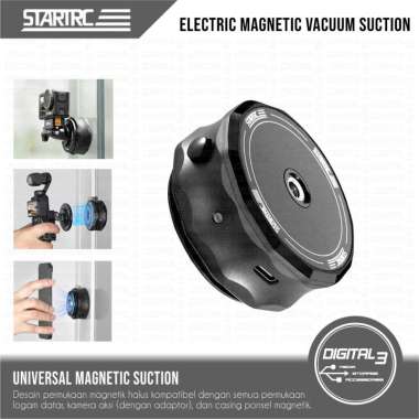 STARTRC Universal Electric Magnetic Vacuum Suction Holder Mount Base for Action Camera Go Pro Insta3