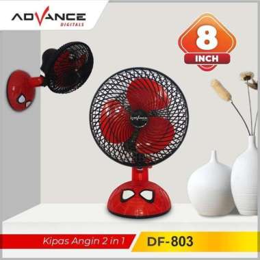 ADVANCE Kipas Angin 8" Karakter DF-803 2in1 Kipas Dinding Kipas Meja Spiderman Garansi Resmi & 100% 