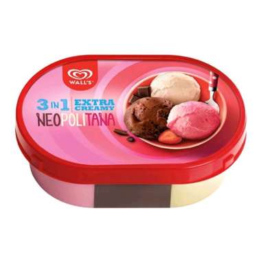 Promo Harga Walls Ice Cream Neopolitana 350 ml - Blibli