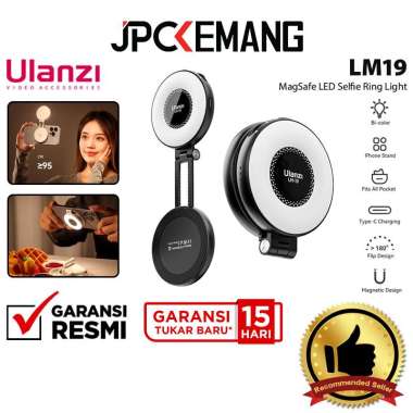 JPC KEMANG Ulanzi LM19 MagSafe LED Selfie Ring Light L049GBB1 Ulanzi LM 19 LED Flash for Smartphone