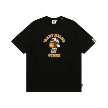 [12.12 Dealcember] AAPE BY BATHING APE Milo Regular Fit Chill Logo T-Shirt Black XL Black