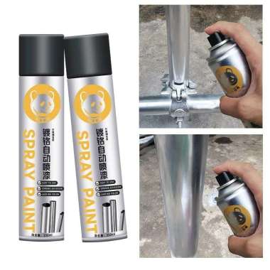 dhio-350ml Cat Semprot Chrome Sapporo Chrome Spray Paint Anti Karat Warna Stainless