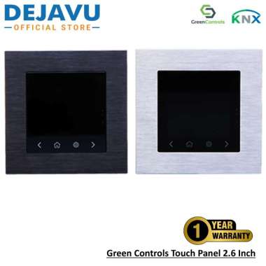 GreenControls KNX Touch Panel 2.6 Inch Black Frame Aluminum