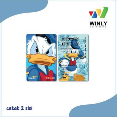 Kartu E-money Donald Bebek Donal Duck Anime Emoney Tapcash Brizzi - 2 SISI TAPCASH SALDO NOL