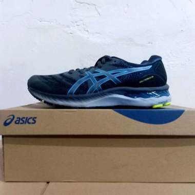 SEPATU LARI PRIA ASICS GEL NIMBUS 23 CARRIER GREY/DIGITAL AQUA ORIGINAL 41.5