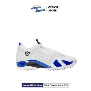Sepatu Golf Air Jordan 14 G - White/Black-Hyper Royal (HJ7710-101) Original 45