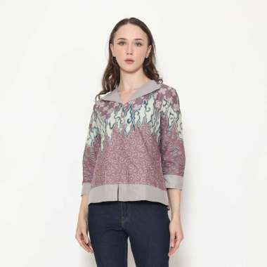 Blazer Batik Wanita - Atasan Batik - Bhatara Batik Asyina - Blazer Batik Modern Lengan Panjang XXL-X