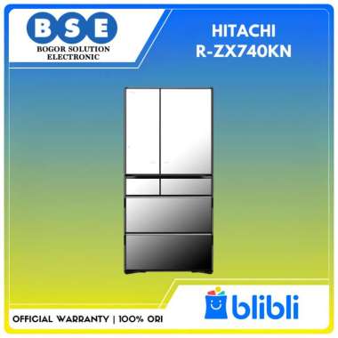 Kulkas Hitachi Multi Door R-ZX740KN Made In Japan Series 572L Kulkas 4 Door Hitachi RZX40KN
